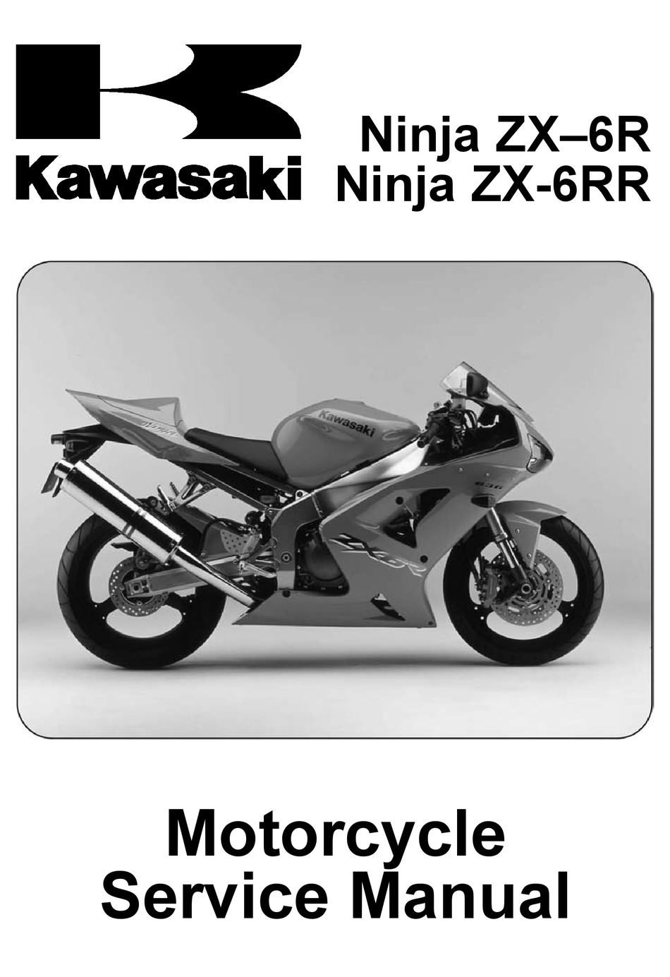 kawasaki Ninja ZX-6R 2005-2006 Service Repair Workshop Maintenance Manual 
