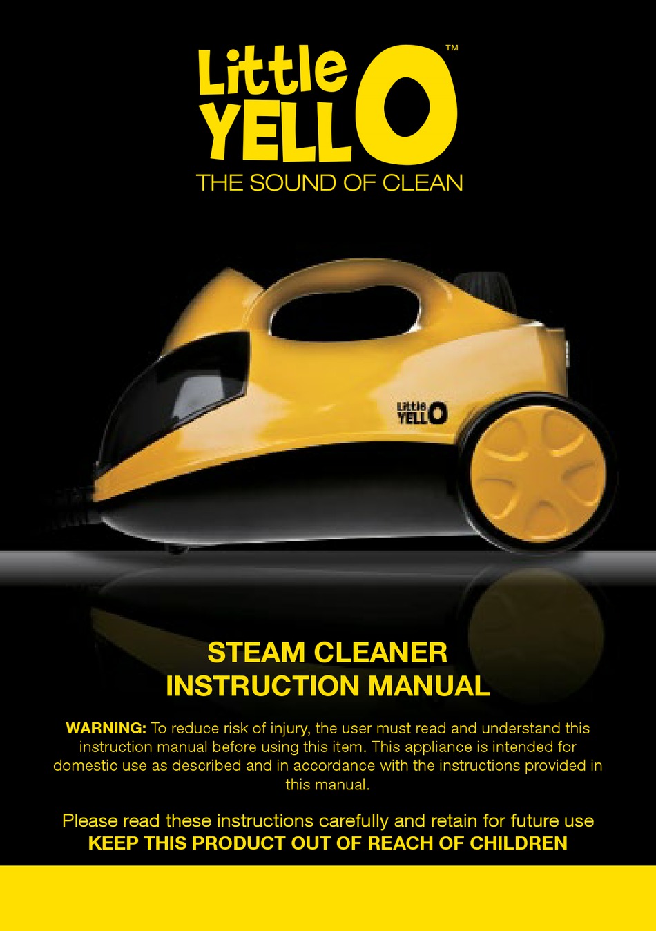 LITTLE YELLO STEAM CLEANER INSTRUCTION MANUAL Pdf Download ManualsLib