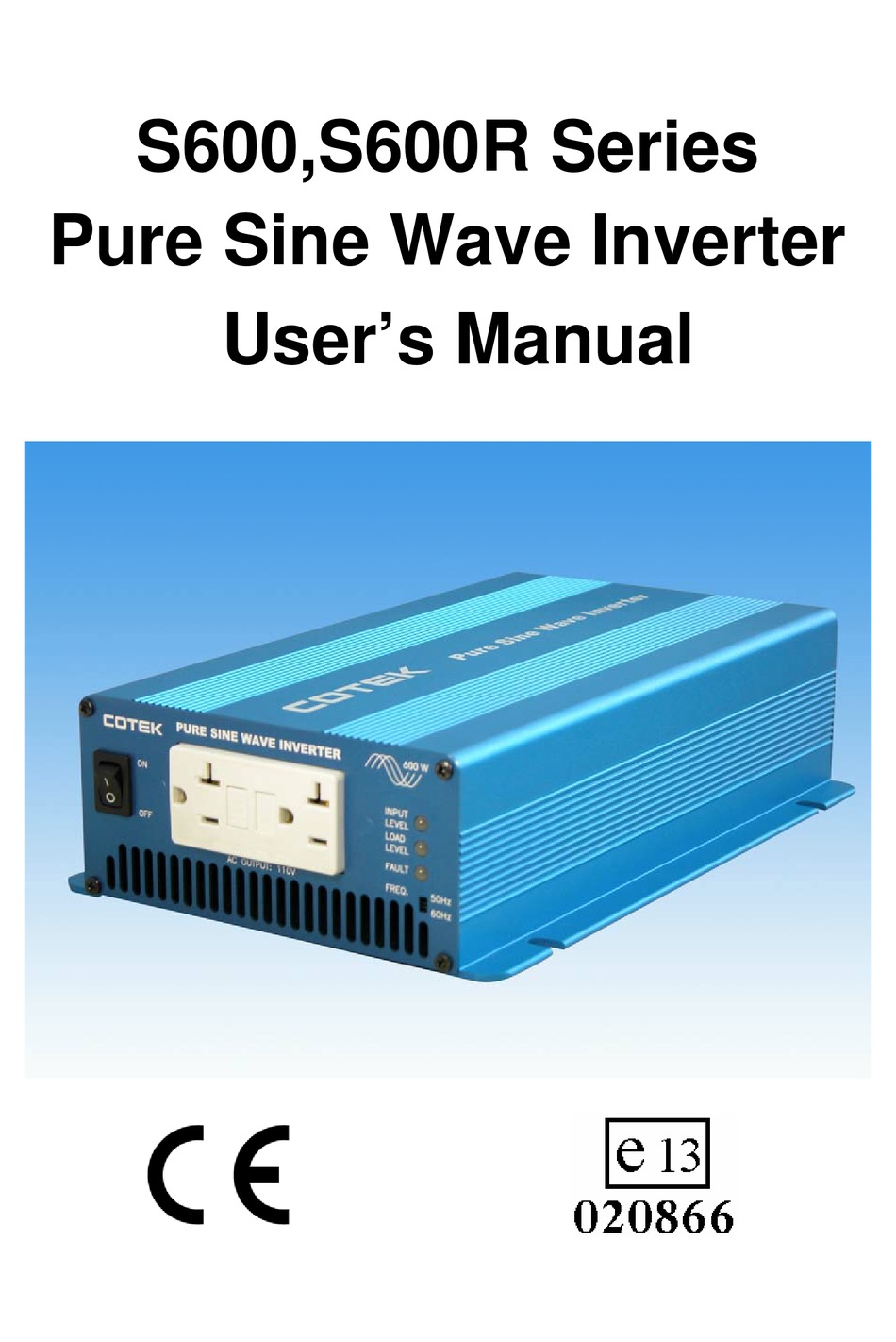 UNDERWRITERS LABORATORIES S600 SERIES USER MANUAL Pdf Download ManualsLib