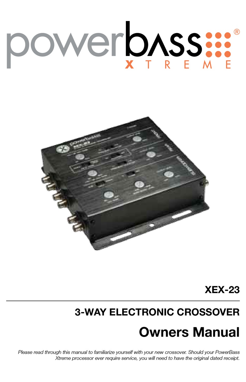 POWERBASS XTREME XEX23 OWNER'S MANUAL Pdf Download ManualsLib