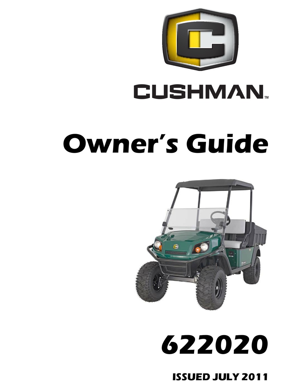 CUSHMAN HAULER 1200X OWNER'S MANUAL Pdf Download | ManualsLib