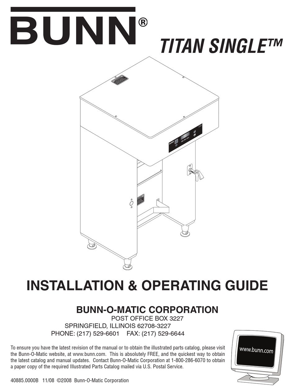 bunn titan single brewer