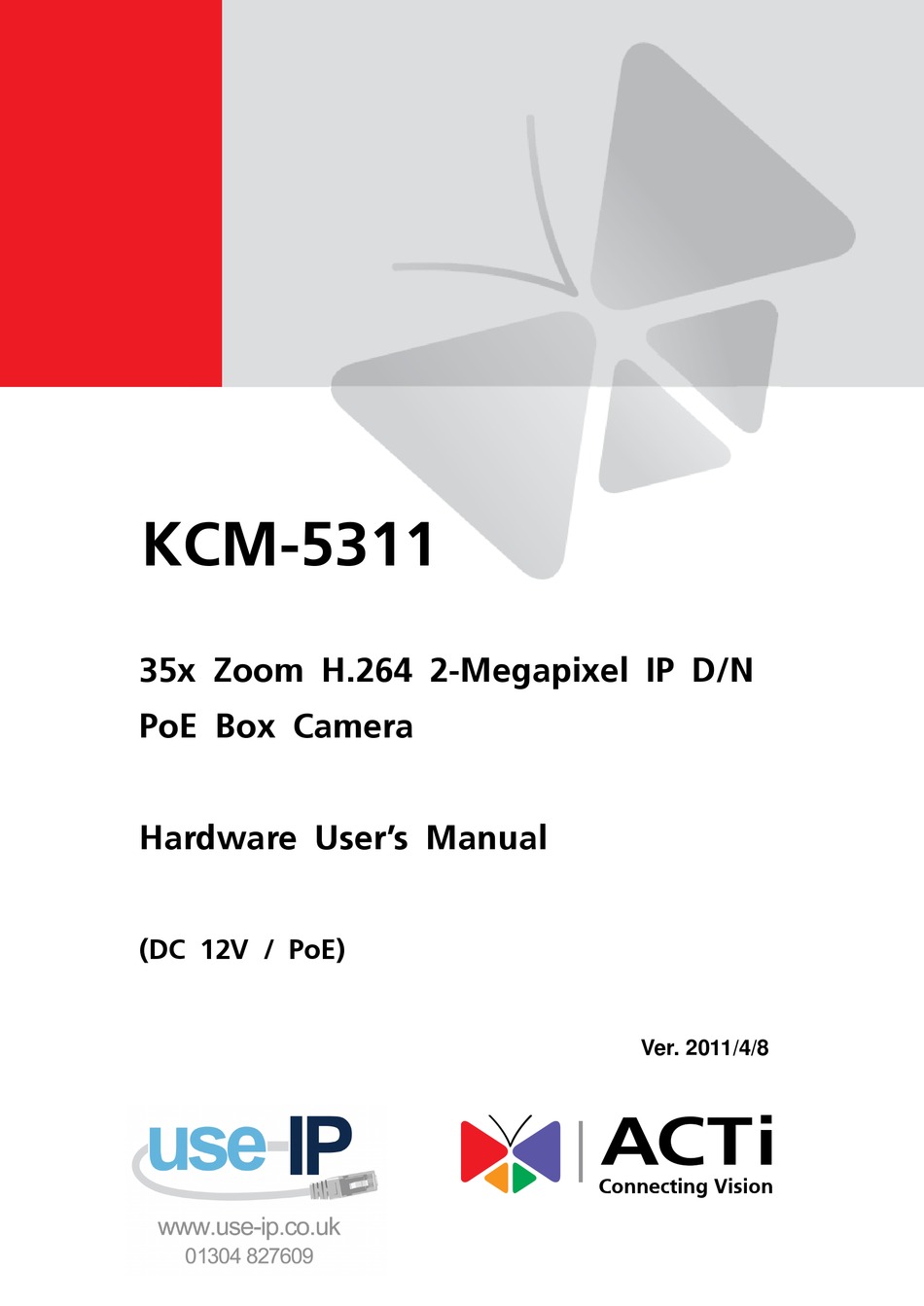 ACTI KCM-5311 HARDWARE USER MANUAL Pdf Download | ManualsLib