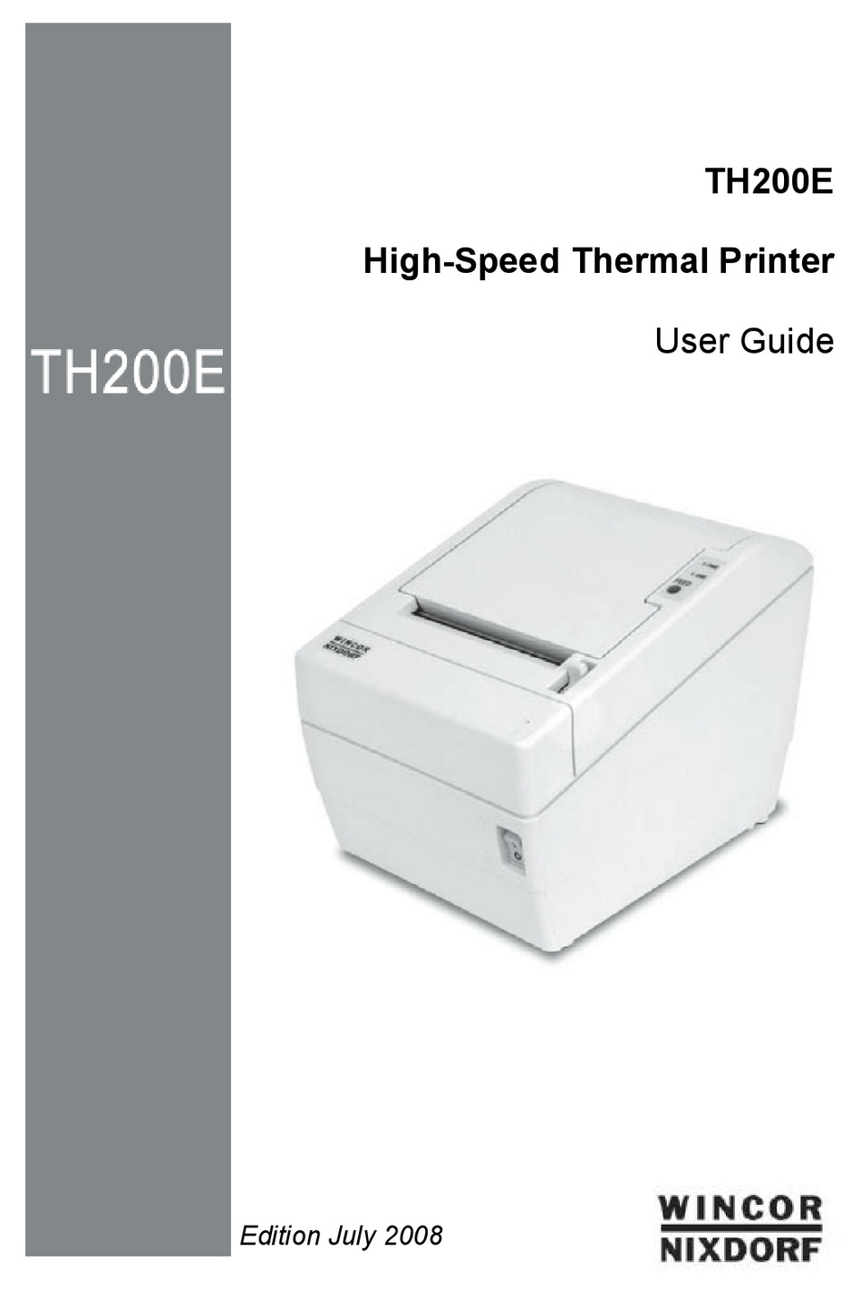 Wincor Nixdorf Th200e User Manual Pdf Download Manualslib 2724