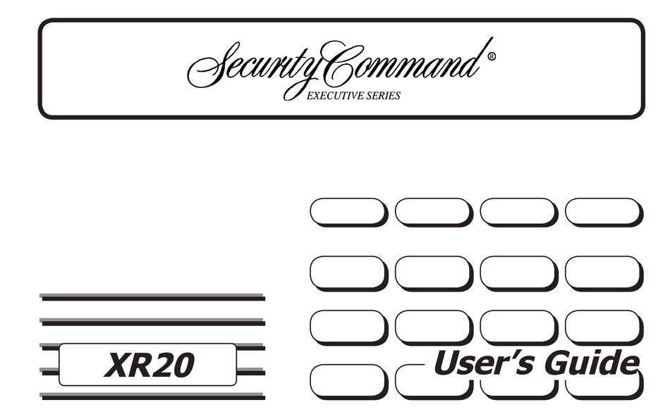 SECURITY COMMAND XR20 USER MANUAL Pdf Download ManualsLib