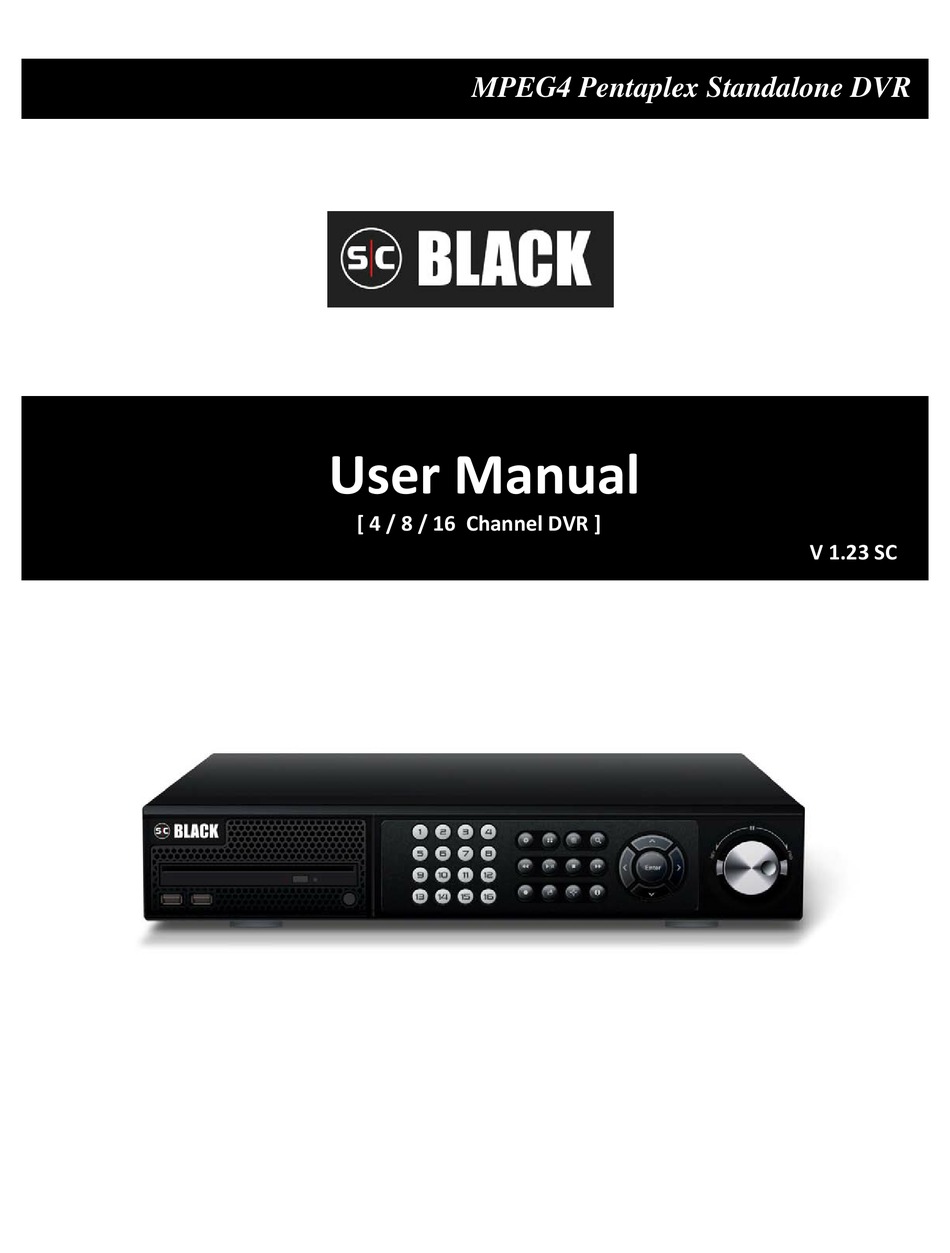 BLACK 4 CHANNEL DVR USER MANUAL Pdf Download ManualsLib
