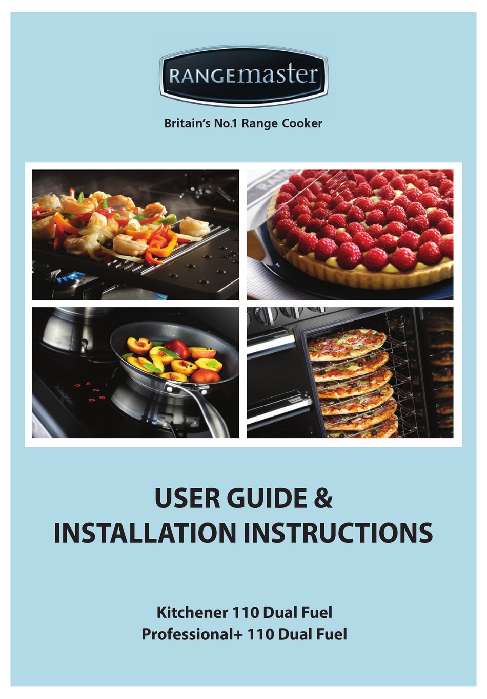 RANGEMASTER PROFESSIONAL+ 110 DUAL FUEL USER'S MANUAL & INSTALLATION