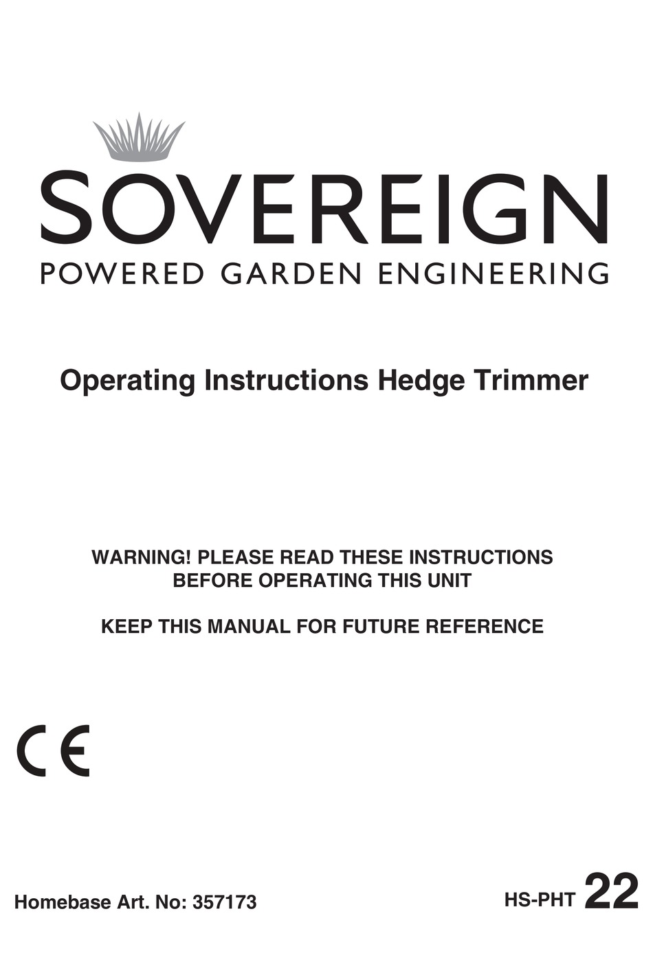 Image of Sovereign HS-PHT 22 hedge trimmer