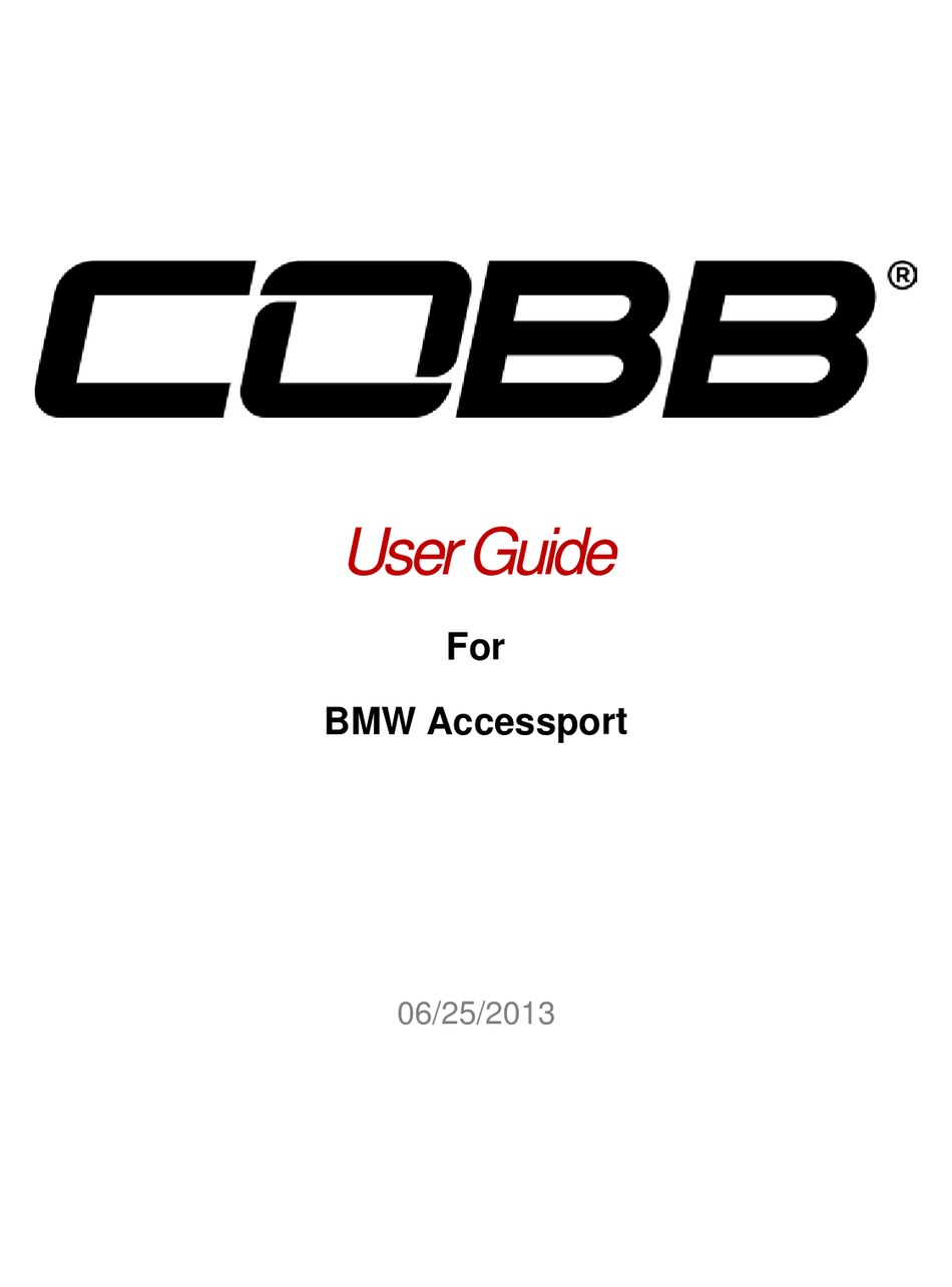 COBB ACCESSPORT USER MANUAL Pdf Download | ManualsLib