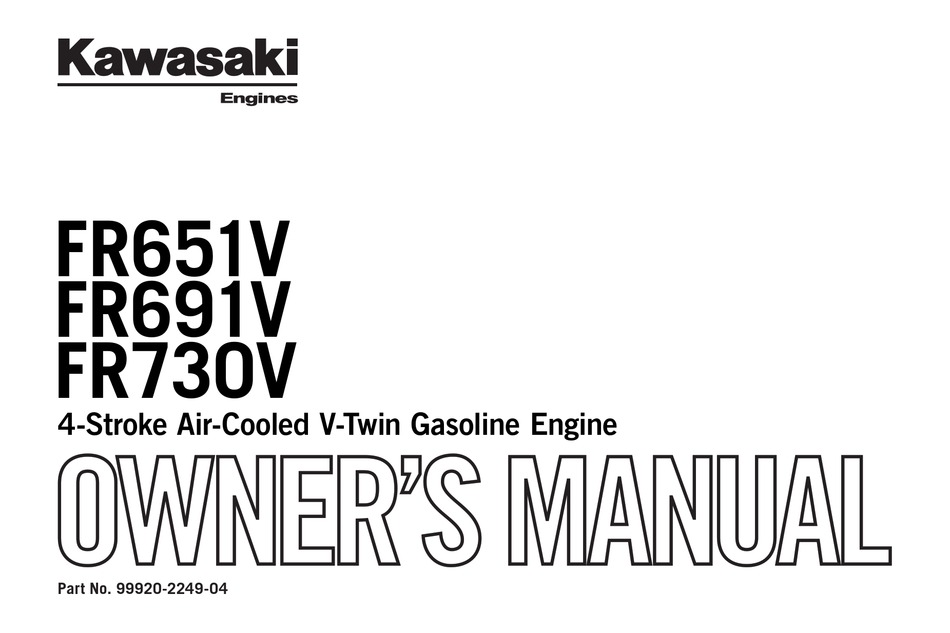 KAWASAKI FR651V OWNER'S MANUAL Pdf Download | ManualsLib