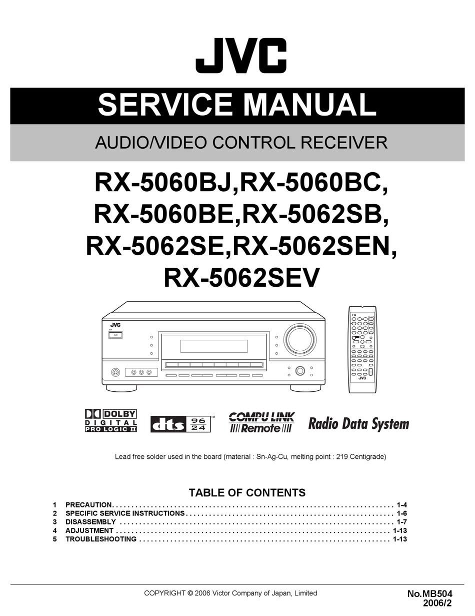 JVC RC-X510 SERVICE MANUAL Pdf Download | ManualsLib