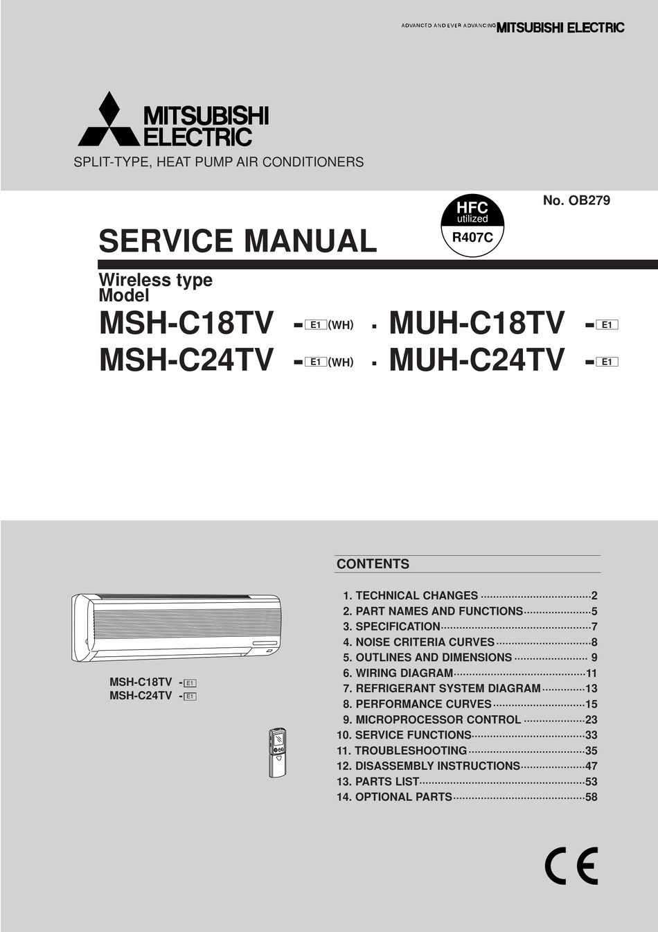 Mitsubishi msh gd80vb