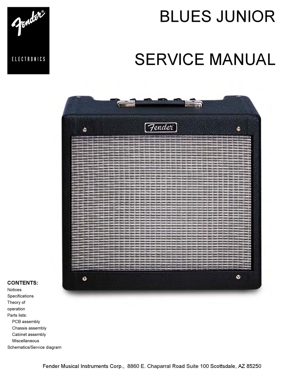 Fender Blues Junior Service Manual Pdf Download Manualslib Fender Blues Junior Service Manual Pdf Download Manualslib