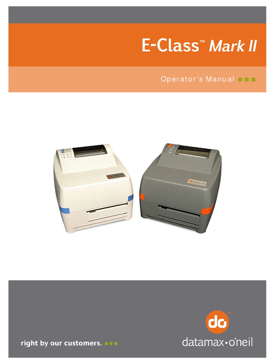 DATAMAX MARK II OPERATOR'S MANUAL Pdf Download ManualsLib