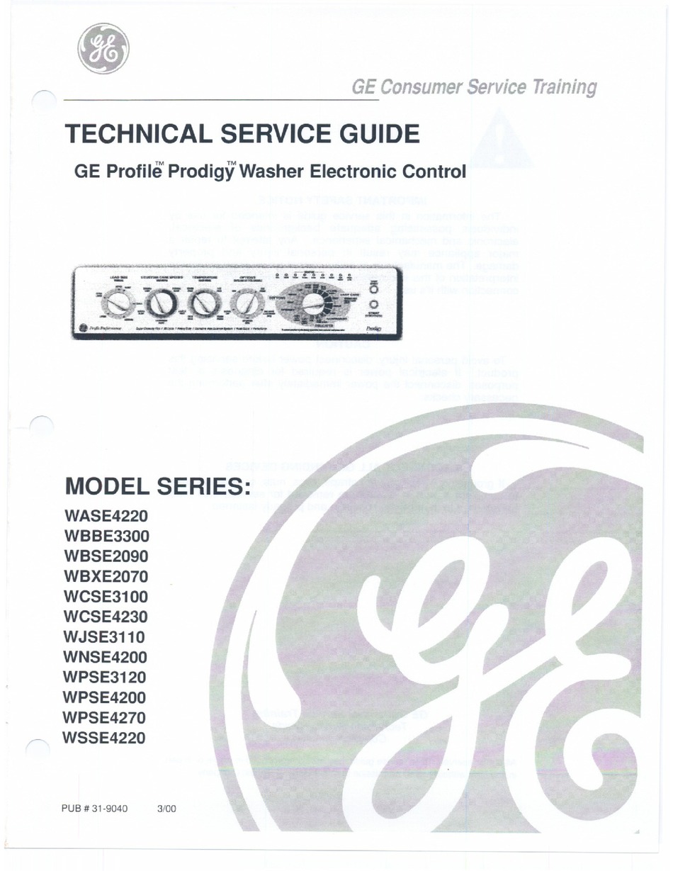 Ge Profile Technical Service Manual Pdf Download Manualslib