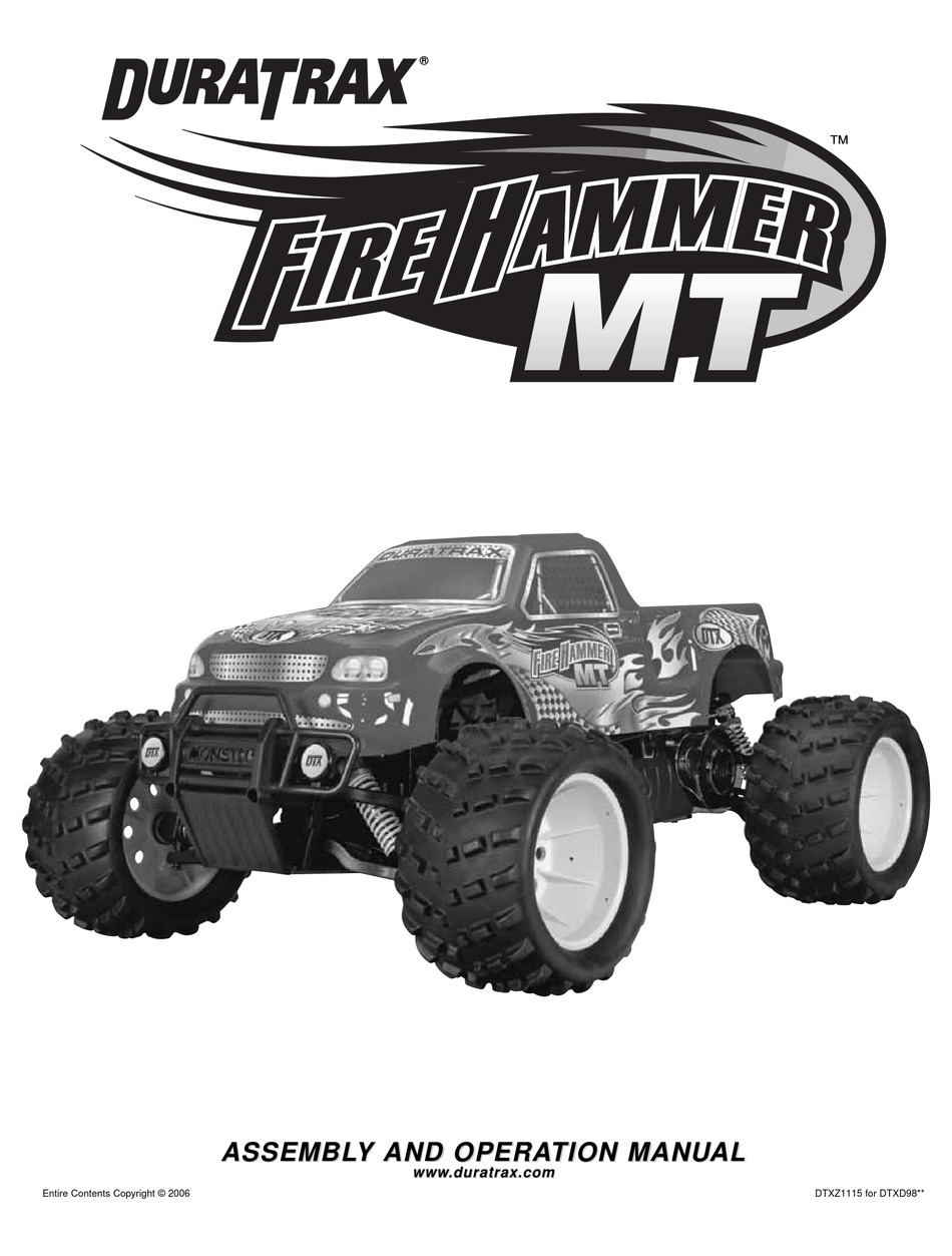 DURATRAX FIREHAMMER MT ASSEMBLY AND OPERATION MANUAL Pdf Download ...