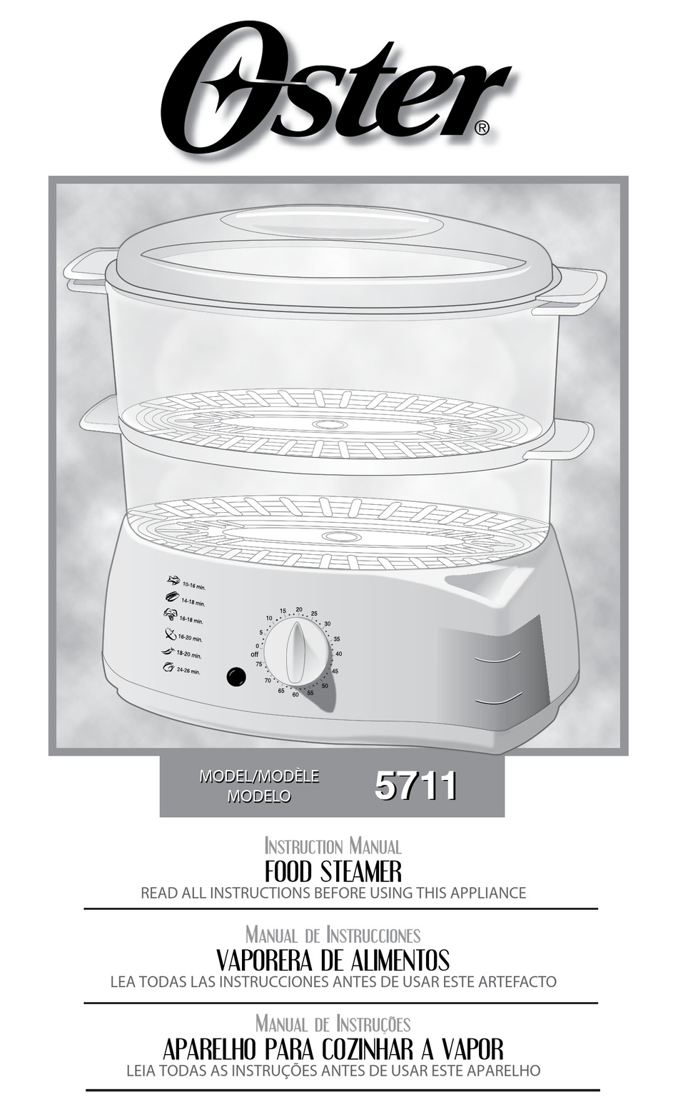 OSTER 5711 INSTRUCTION MANUAL Pdf Download | ManualsLib