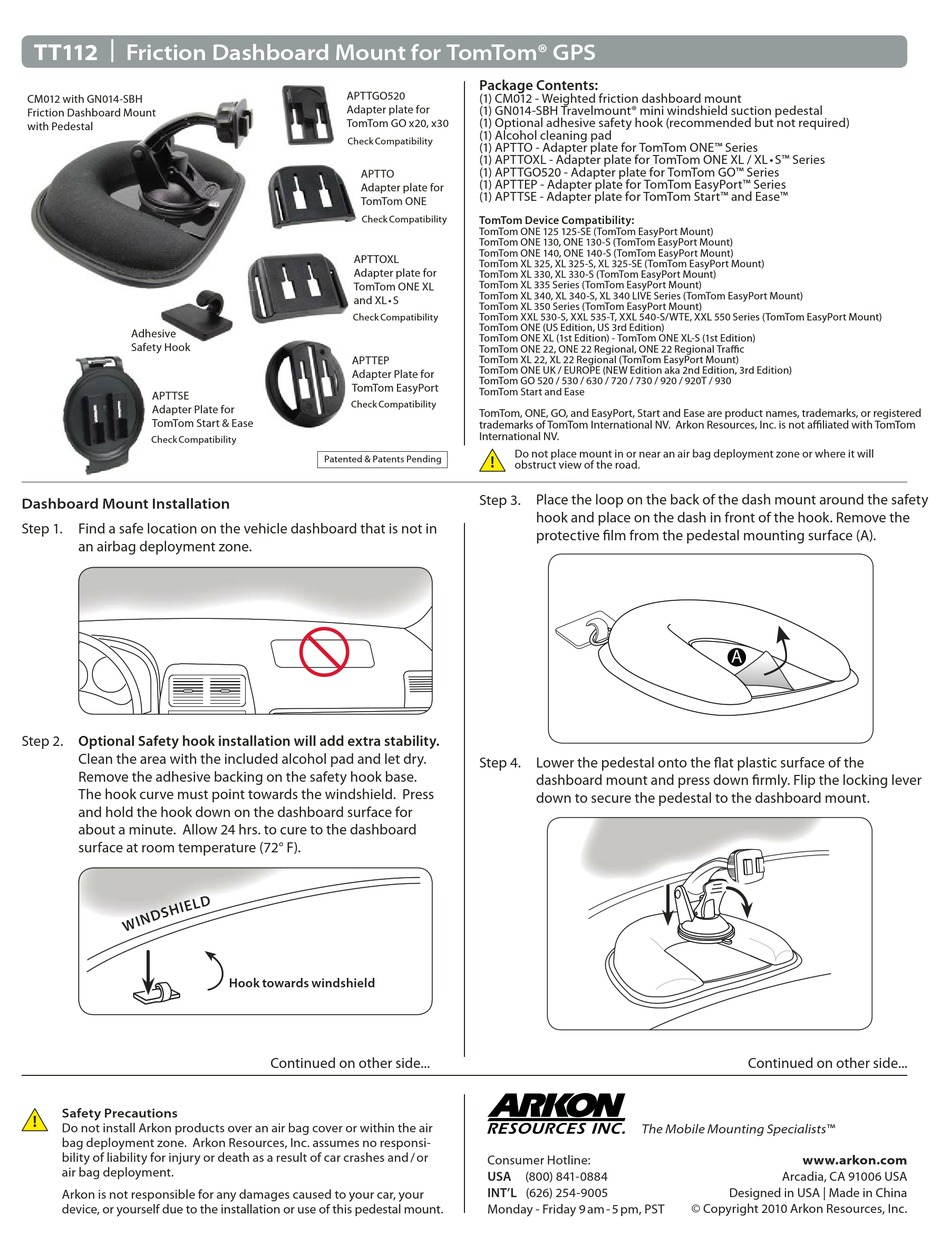 TOMTOM TT112 INSTRUCTIONS Pdf Download ManualsLib