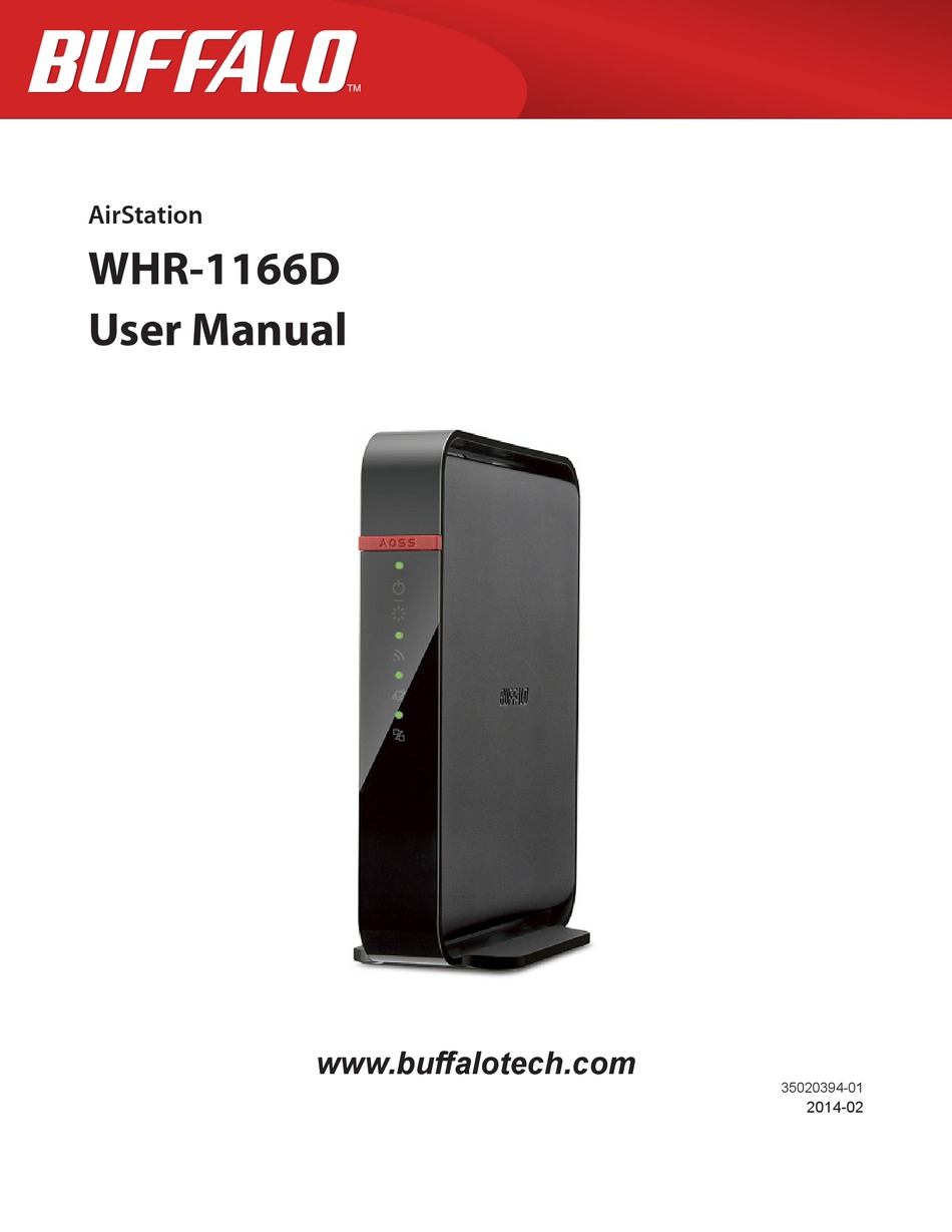 BUFFALO AIRSTATION WHR-1166D USER MANUAL Pdf | ManualsLib