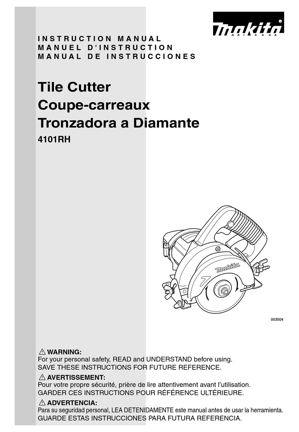 MAKITA 4101RH INSTRUCTION MANUAL Pdf Download ManualsLib