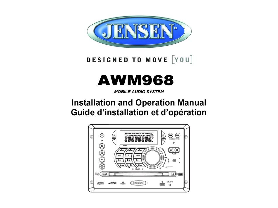 JENSEN AWM968 INSTALLATION AND OPERATION MANUAL Pdf Download ManualsLib