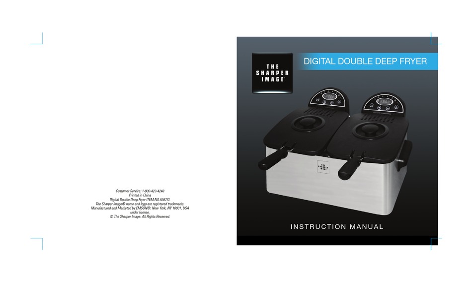 EMSON DIGITAL DOUBLE DEEP FRYER INSTRUCTION MANUAL Pdf Download