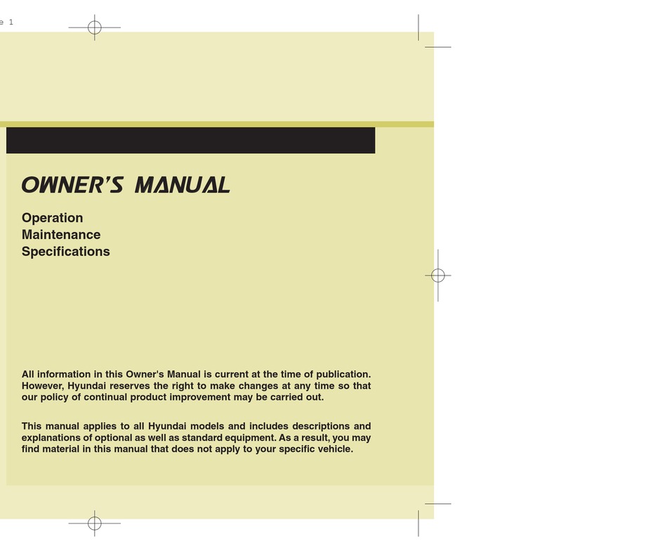 HYUNDAI ELANTRA 2013 OWNER'S MANUAL Pdf Download | ManualsLib