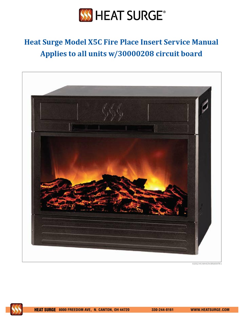 Heat Surge X5c Service Manual Pdf, Heat Surge Electric Fireplace Remote Control