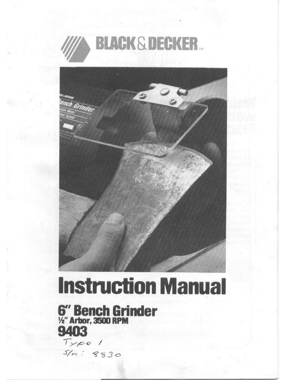 User manual Black & Decker VCBD603 (English - 13 pages)