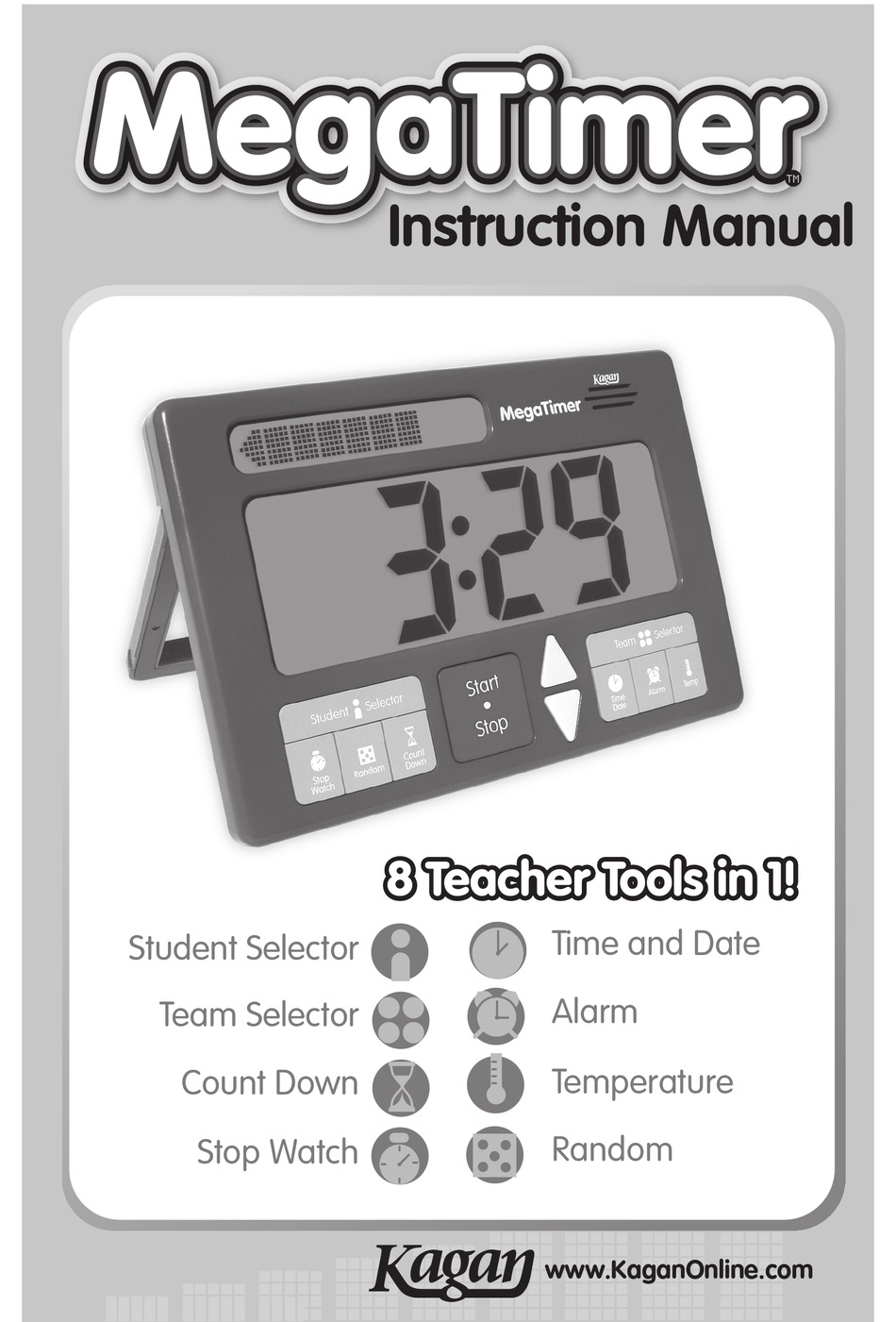 KAGAN MEGATIMER INSTRUCTION MANUAL Pdf Download ManualsLib