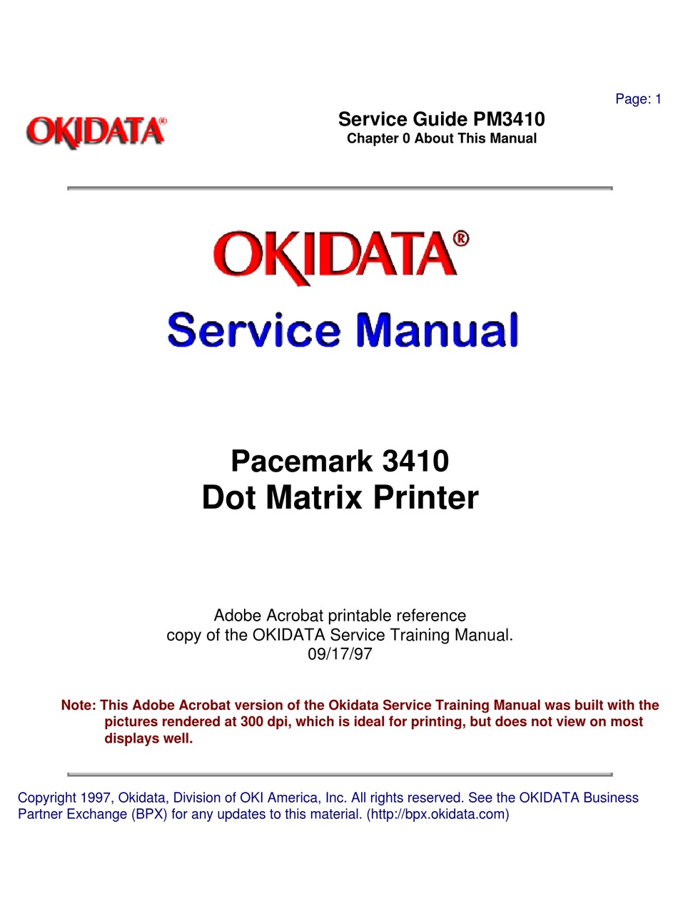oki pacemark 3410