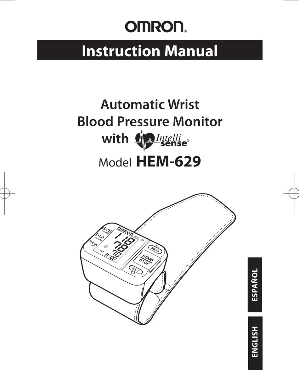 OMRON HEM-629 INSTRUCTION MANUAL Pdf Download | ManualsLib