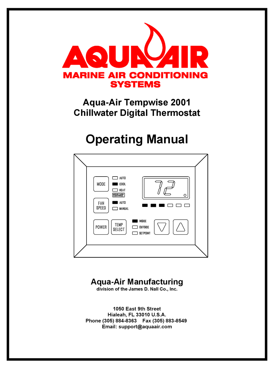 AQUAAIR TEMPWISE 2001 OPERATING MANUAL Pdf Download ManualsLib