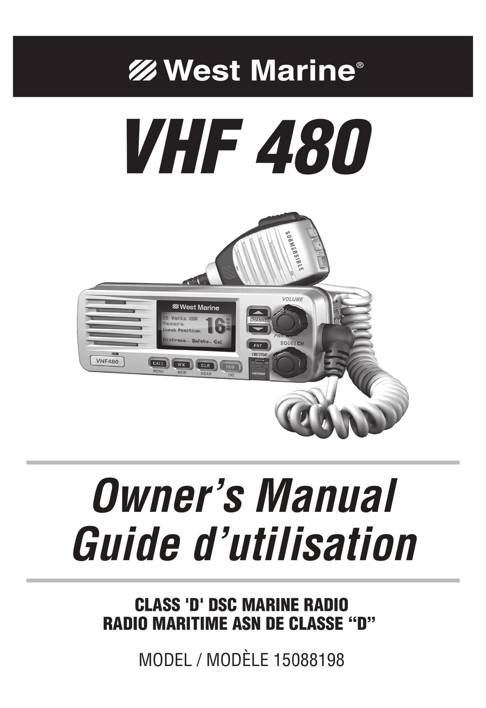 WEST MARINE VHF 480 OWNER'S MANUAL Pdf Download ManualsLib