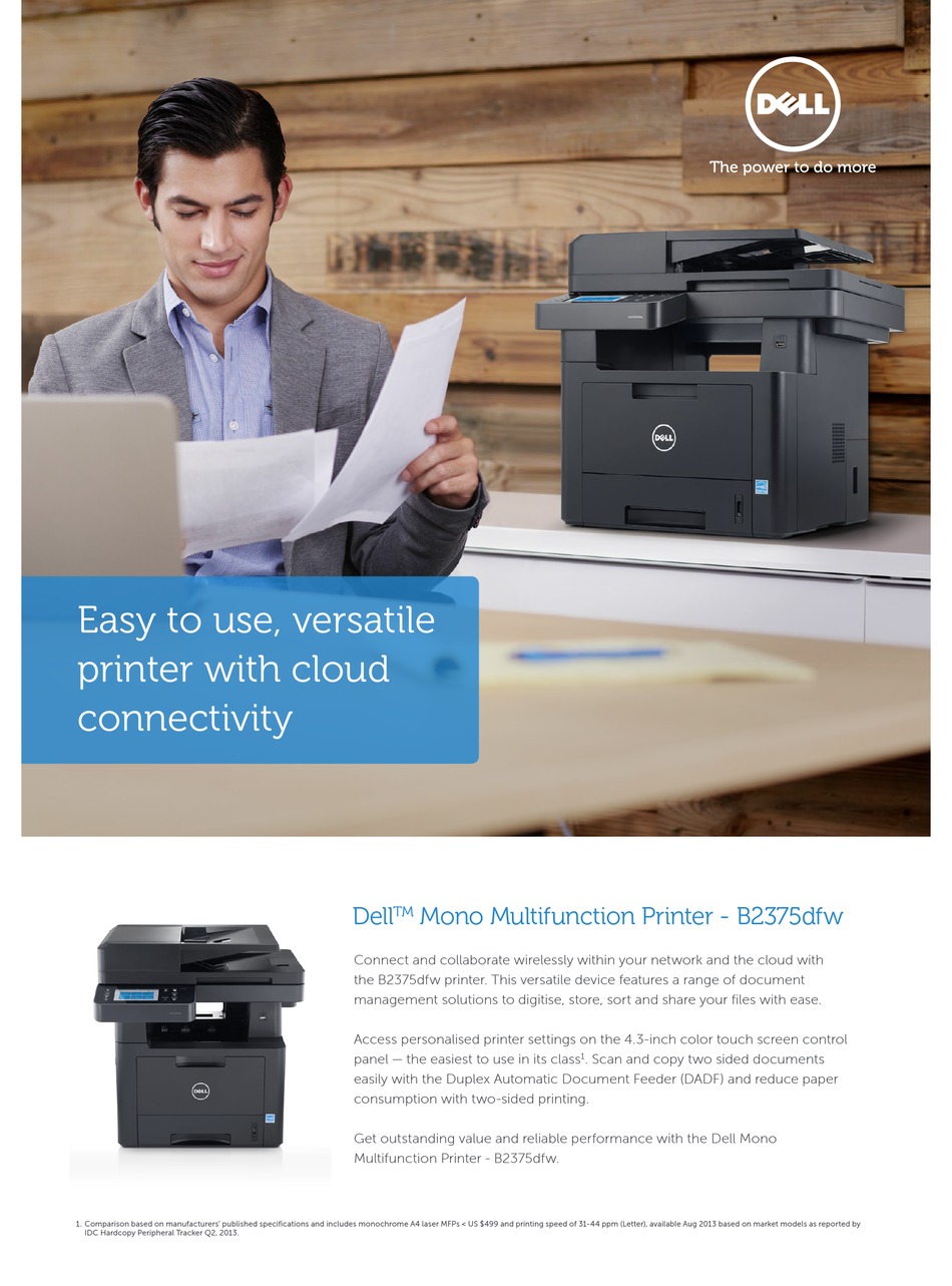 DELL B2375DFW SPECIFICATIONS Pdf 