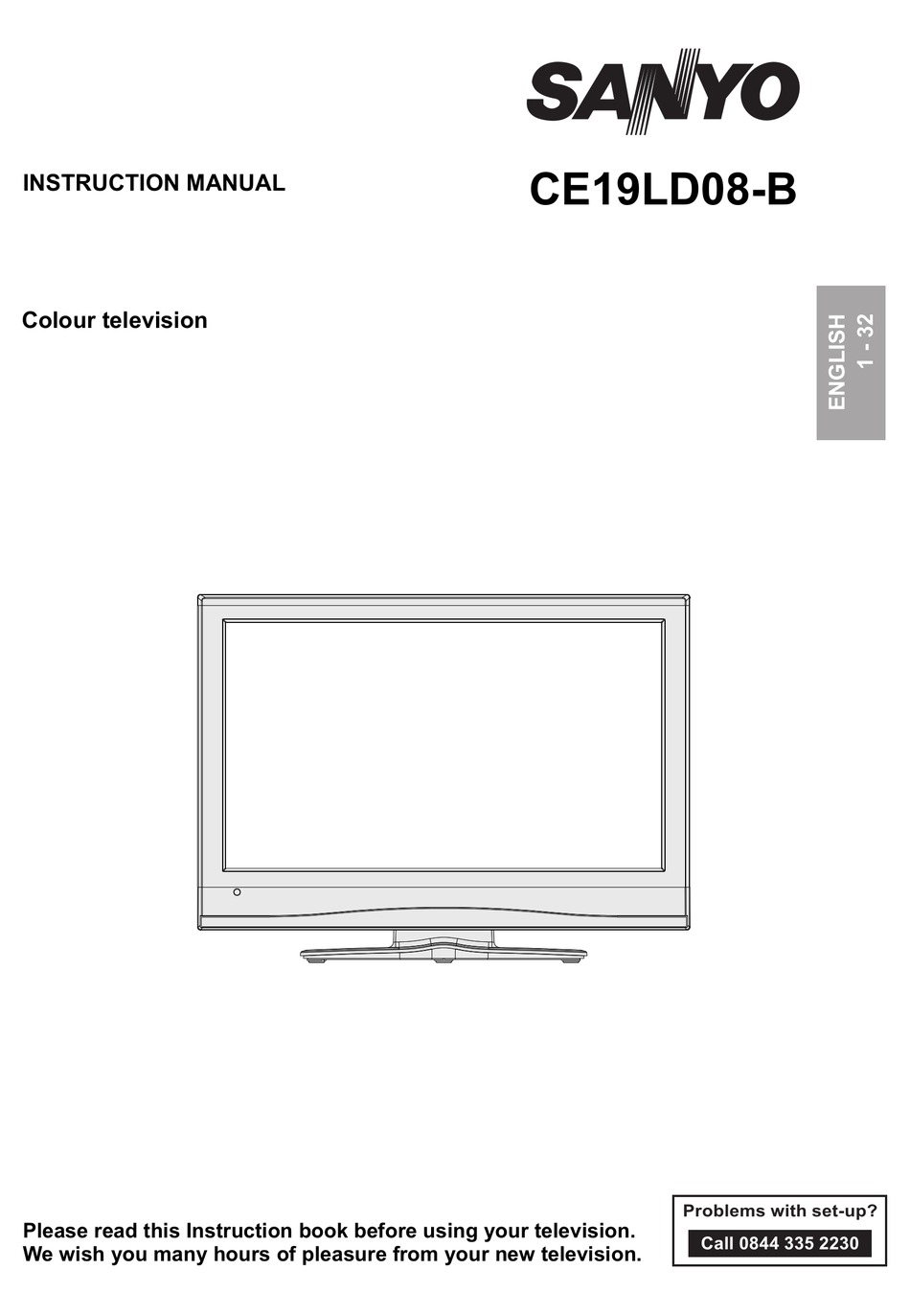 SANYO CE19LD08-B INSTRUCTION MANUAL Pdf Download | ManualsLib