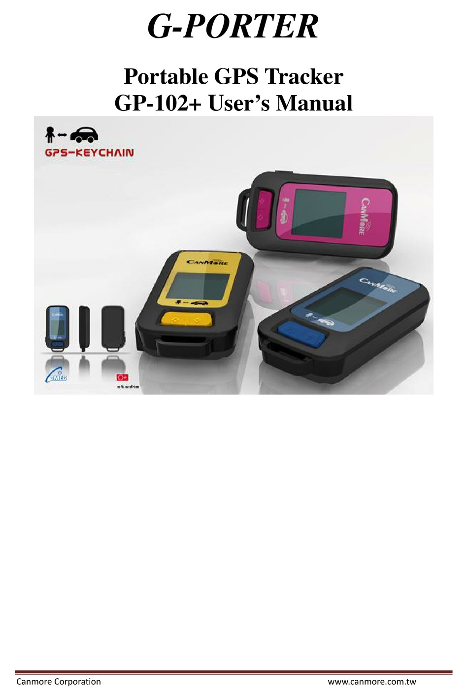 Yellow Multifunction GPS Device/Data Logger CANMORE G-Porter GP-102 