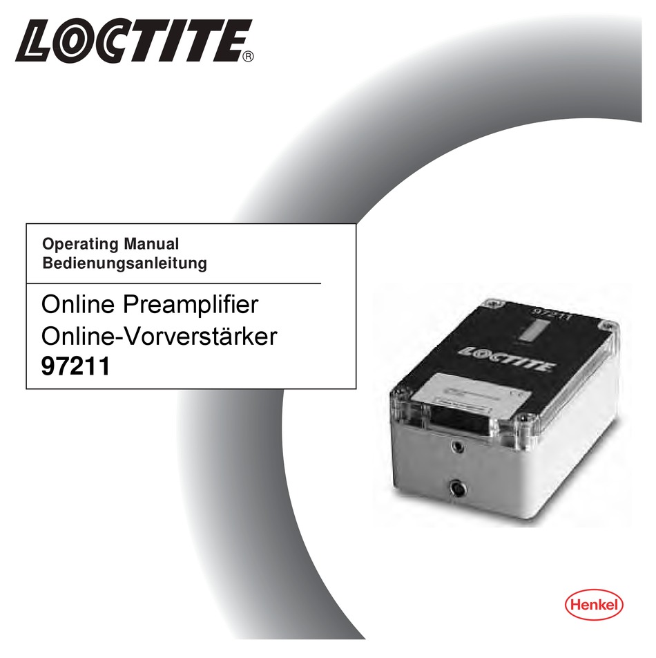 LOCTITE 97211 OPERATING MANUAL Pdf Download ManualsLib