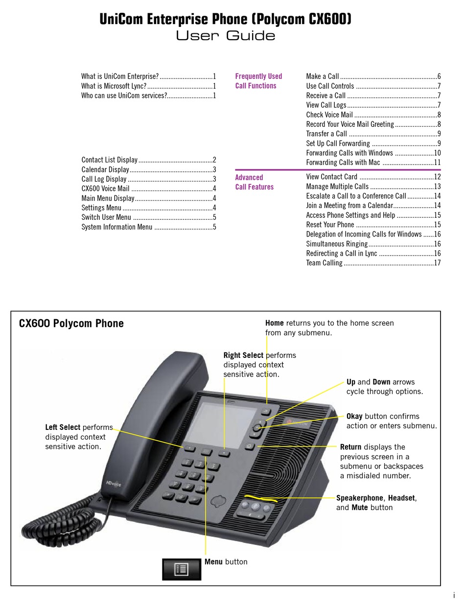 POLYCOM CX600 USER MANUAL Pdf Download | ManualsLib