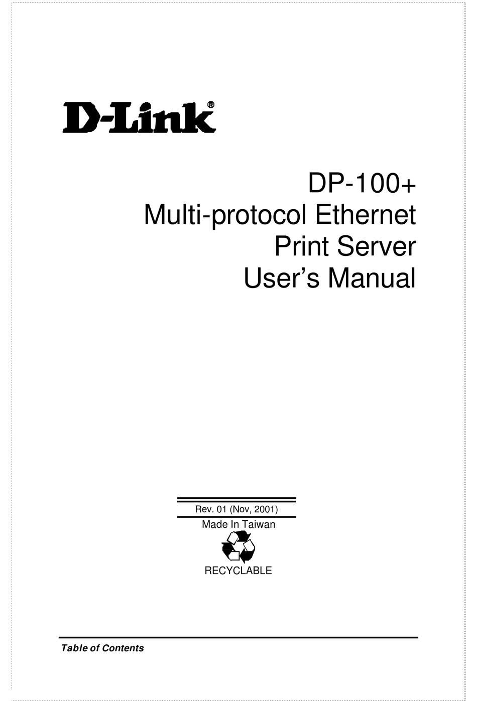 D-LINK DP-101P+