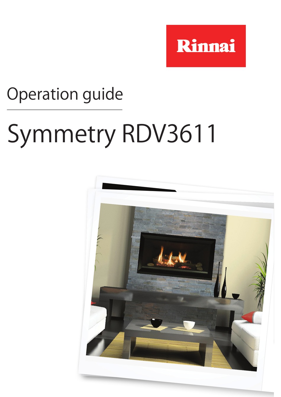 RINNAI SYMMETRY RDV3611 OPERATION MANUAL Pdf Download | ManualsLib