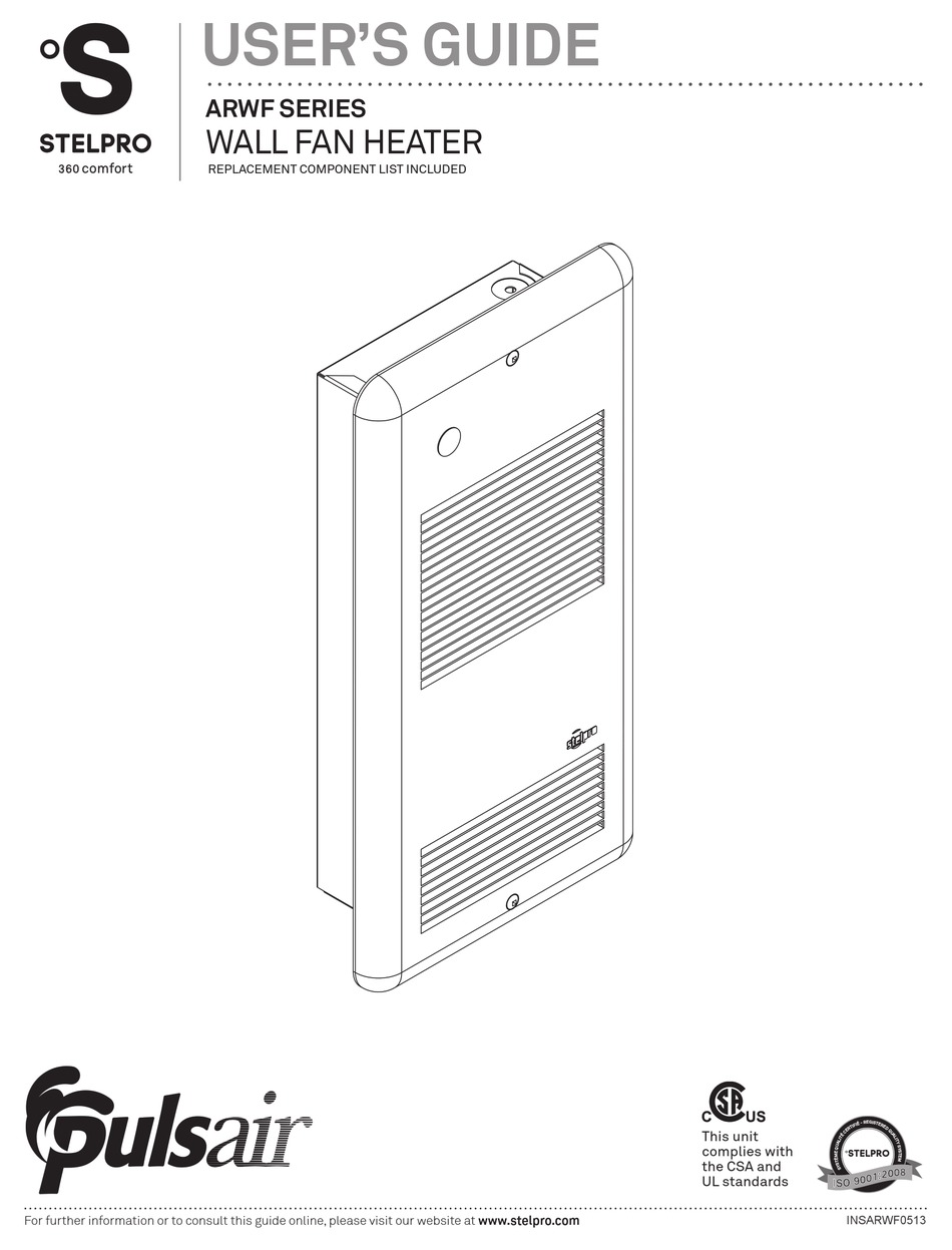 PULSAIR ARWF SERIES USER MANUAL Pdf Download | ManualsLib