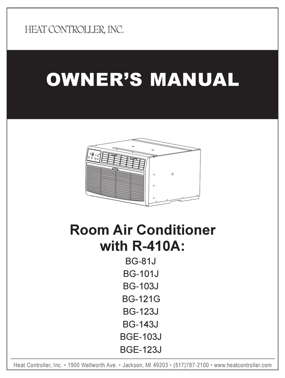 HEAT CONTROLLER BG81J OWNER'S MANUAL Pdf Download ManualsLib