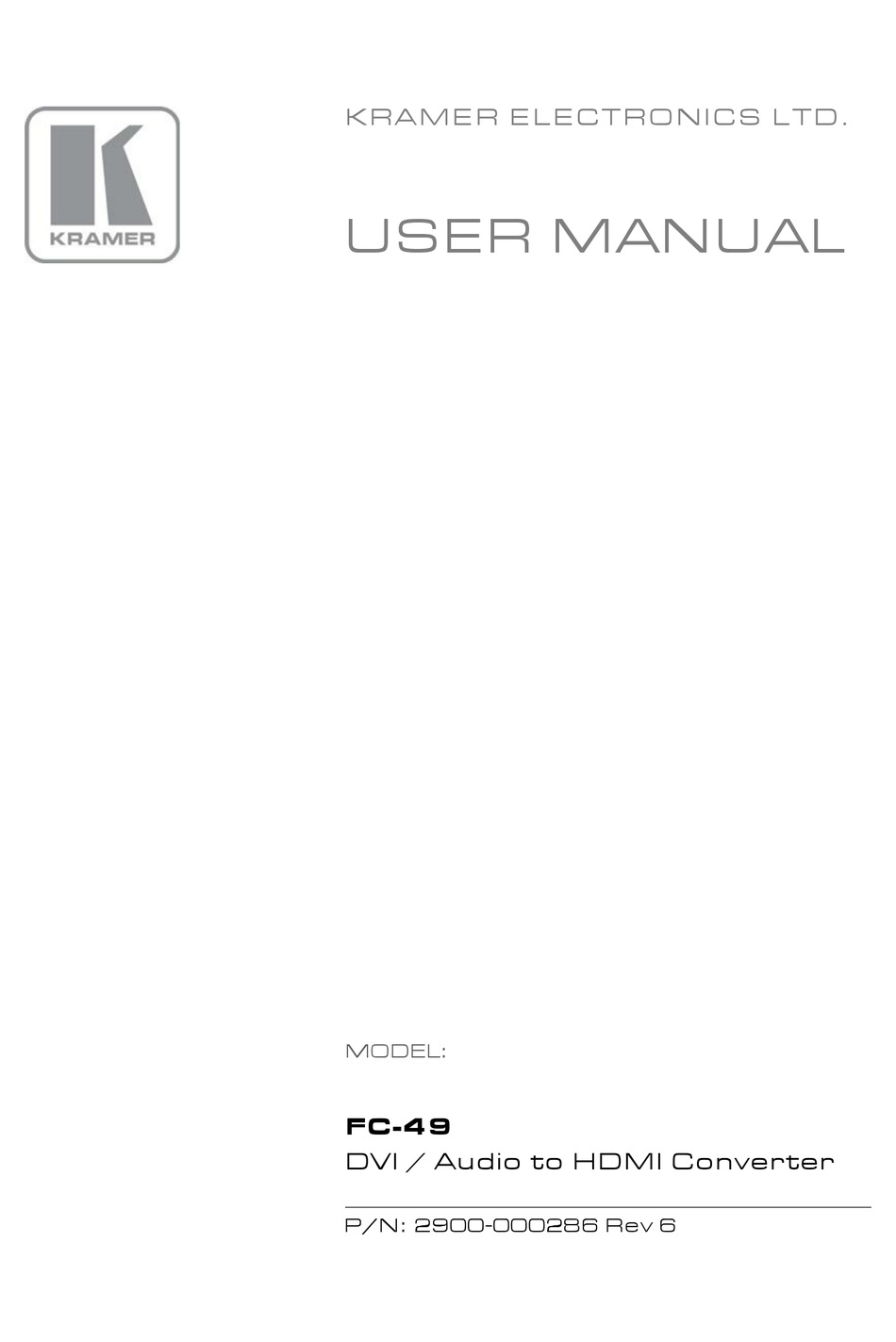 Acquiring An Edid - Kramer FC-49 User Manual [Page 10] | ManualsLib