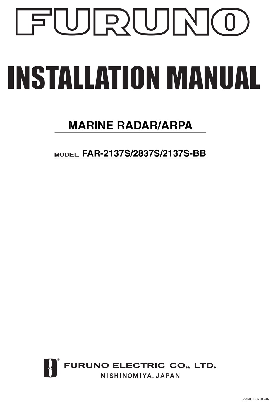 Furuno Far 2137s Installation Manual Pdf Download Manualslib