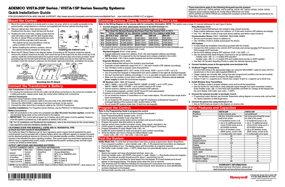 ADEMCO VISTA 20P SERIES QUICK INSTALLATION MANUAL Pdf Download ManualsLib ADEMCO VISTA 20P SERIES QUICK INSTALLATION MANUAL Pdf Download ManualsLib