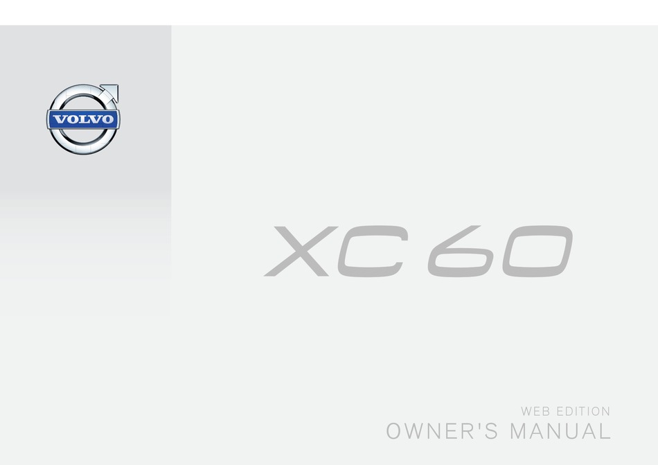 VOLVO XC60 OWNER'S MANUAL Pdf Download | ManualsLib