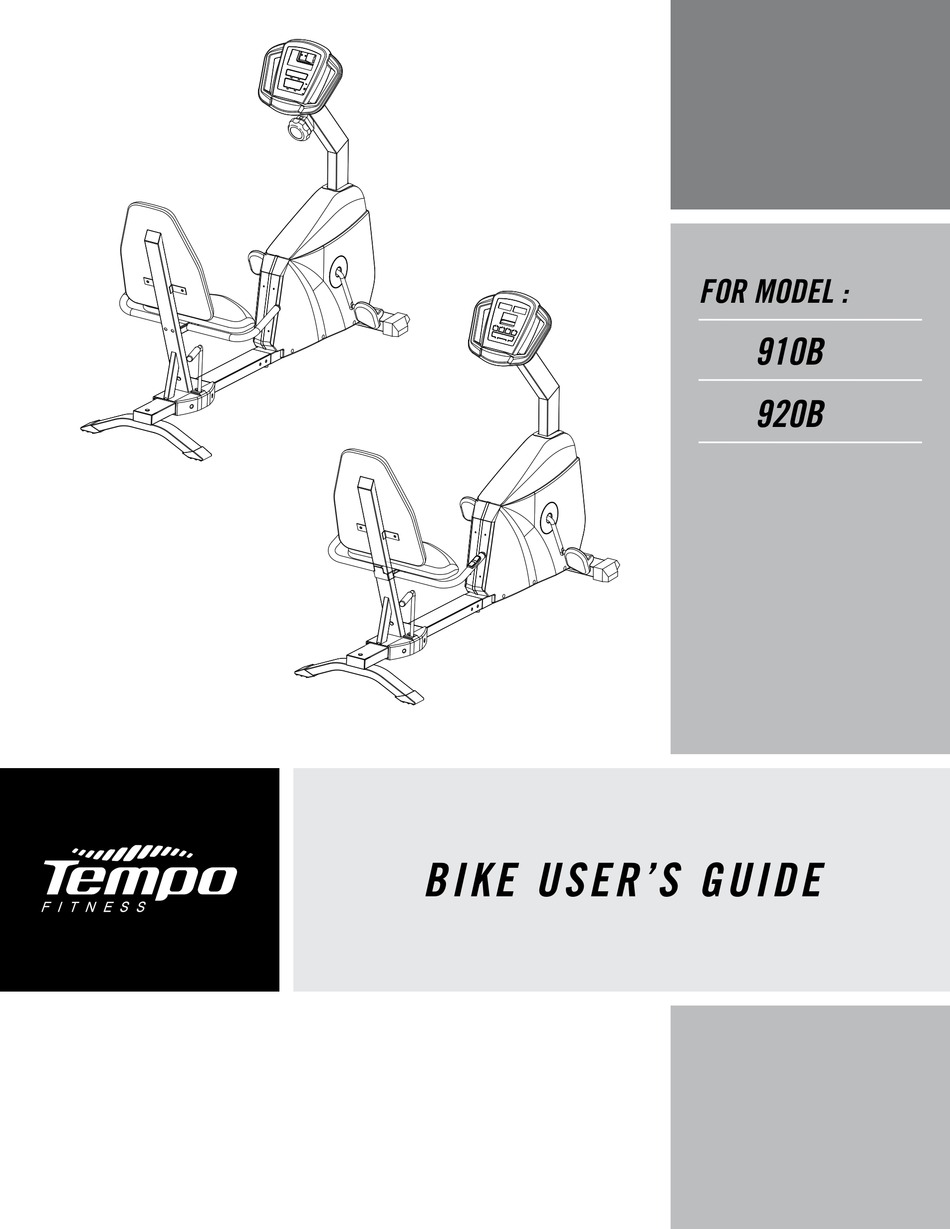 TEMPO FITNESS 910B USER MANUAL Pdf Download ManualsLib