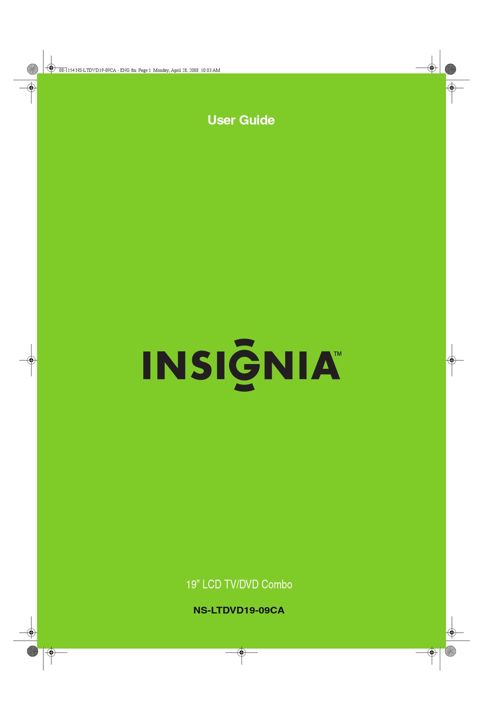 Insignia Ns Ltdvd19 09ca User Manual Pdf Download Manualslib