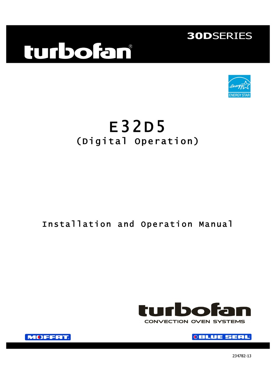 MOFFAT TURBOFAN E32D5 INSTALLATION AND OPERATION MANUAL Pdf Download